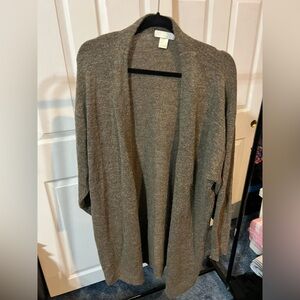 H&M Women's light brown open cardigan sweater